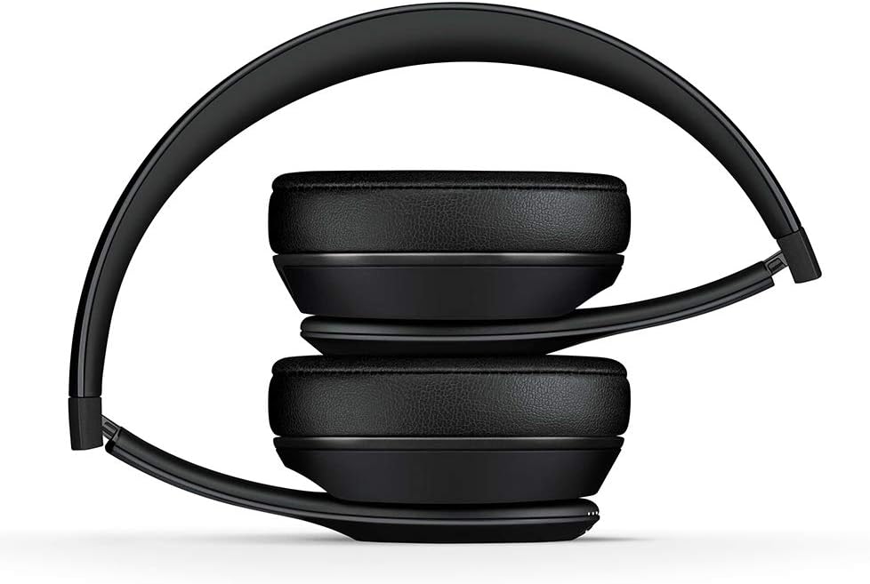 Apple Beats Solo³ Wireless On-Ear Headphones MATTE BLACK : Bluetooth, Foldable Design, Fast Charge, Built-In Microphone, Up to 40 Hrs Battery Life, Carrying Case