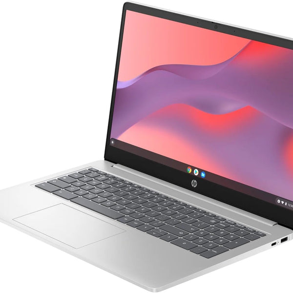 HP Chromebook 15A-NB0003 Core™ i3-N305 128GB UFS 8GB (1920x1080) Chrome OS MINERAL SILVER CA FRENCH/ENGLISH Bilingual Keyboard
