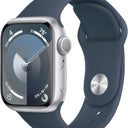  Silver Aluminum Case with Storm Blue Sport Band