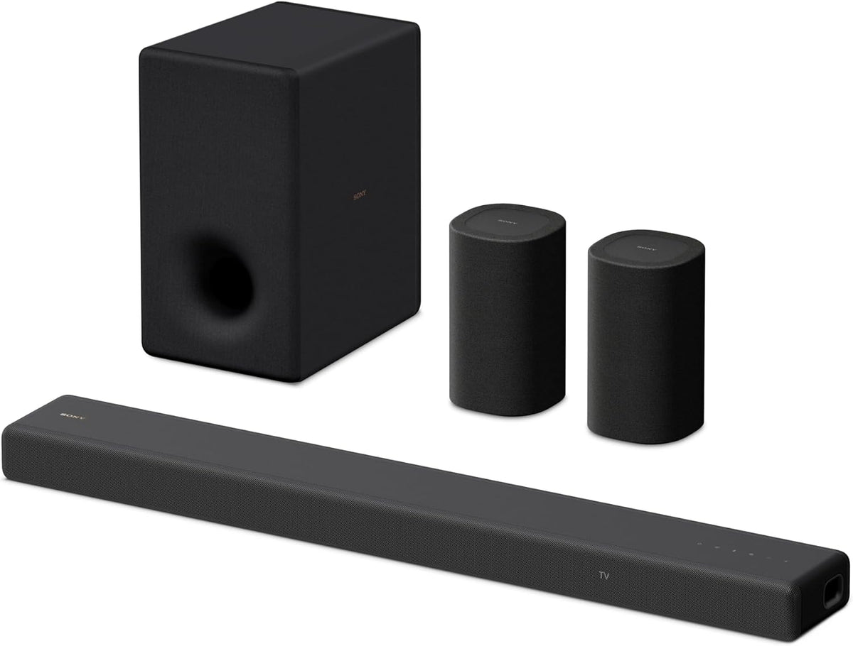 Sony HT-A3000 3.1ch Dolby Atmos TV Sound Bar with DTS:X, 360 Spatial Sound Mapping, Dual Subwoofers, Wi-Fi, Bluetooth, Airplay 2