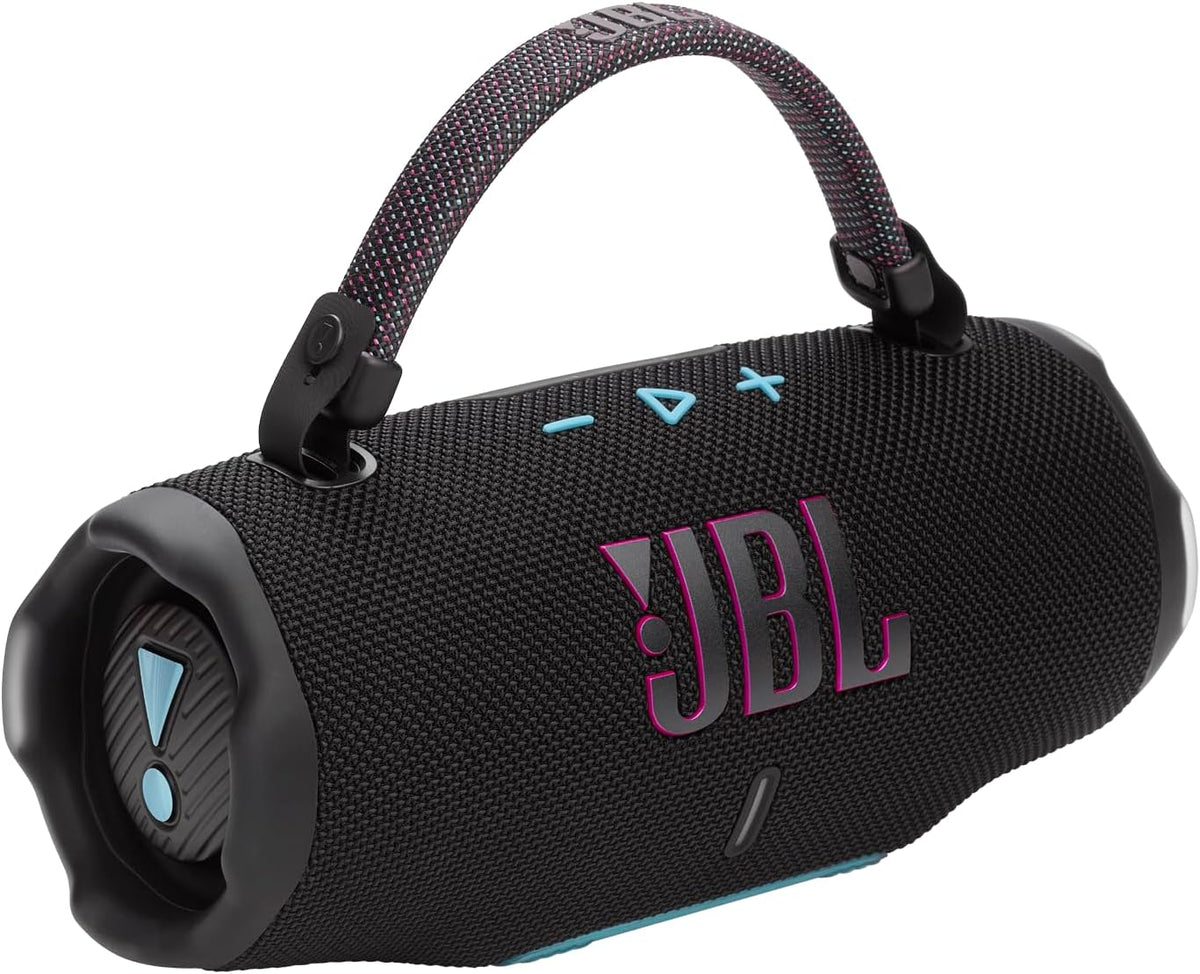JBL Charge 6 - Portable Waterproof & Drop-Proof Bluetooth Speaker, Bold Pro Sound with AI Sound Boost, 28Hrs of Playtime, Built-in powerbank & Comes with a Sturdy/Removable Carrying Strap