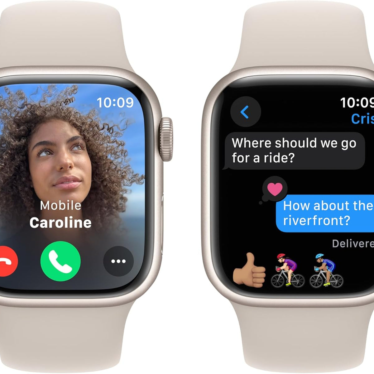 Apple Watch Series 9 [GPS 41mm] Smartwatch with Midnight Aluminum Case with Midnight Sport Band S/M. Fitness Tracker, ECG Apps, Always-On Retina Display, Water Resistant