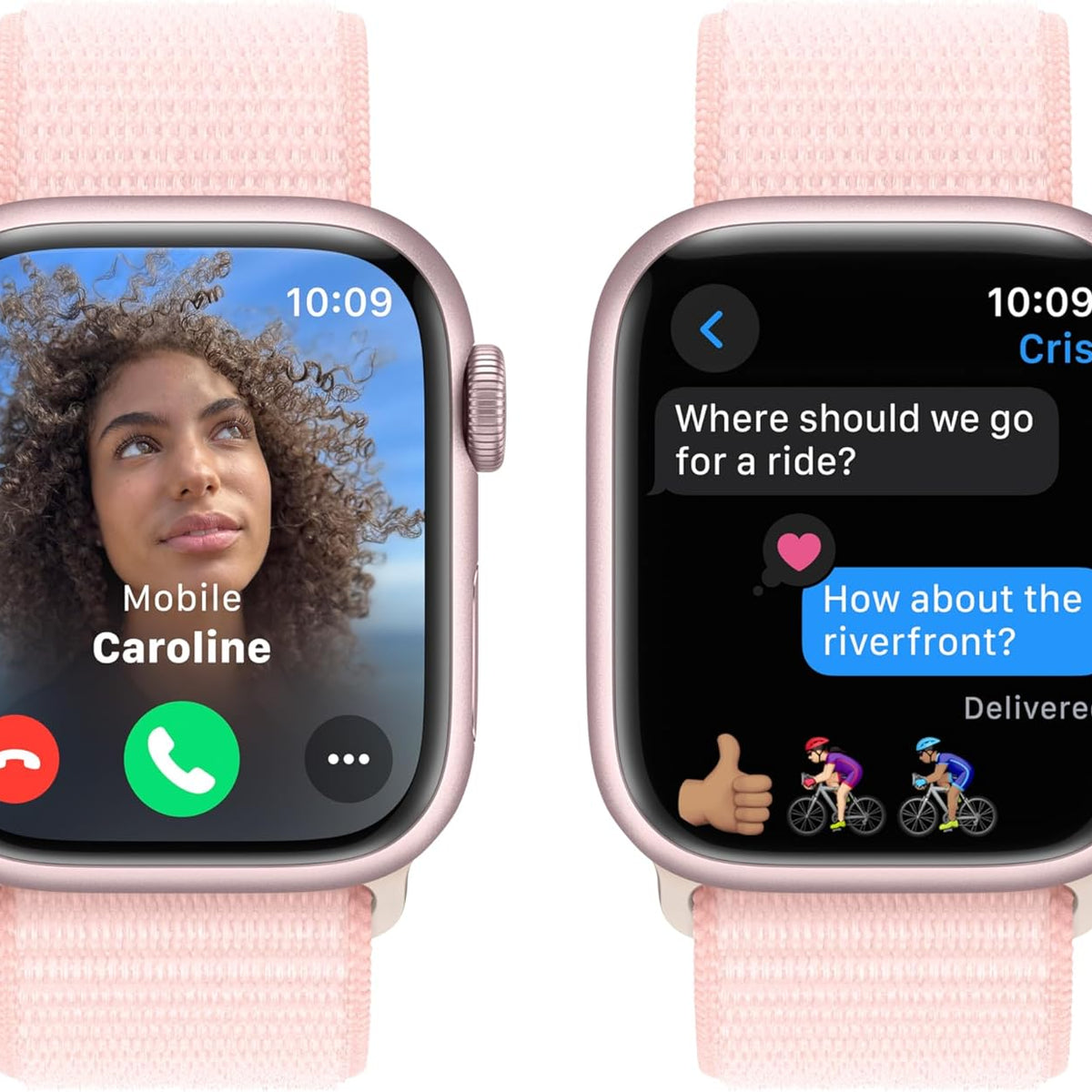 Apple Watch Series 9 [GPS 41mm] Smartwatch with Midnight Aluminum Case with Midnight Sport Band S/M. Fitness Tracker, ECG Apps, Always-On Retina Display, Water Resistant