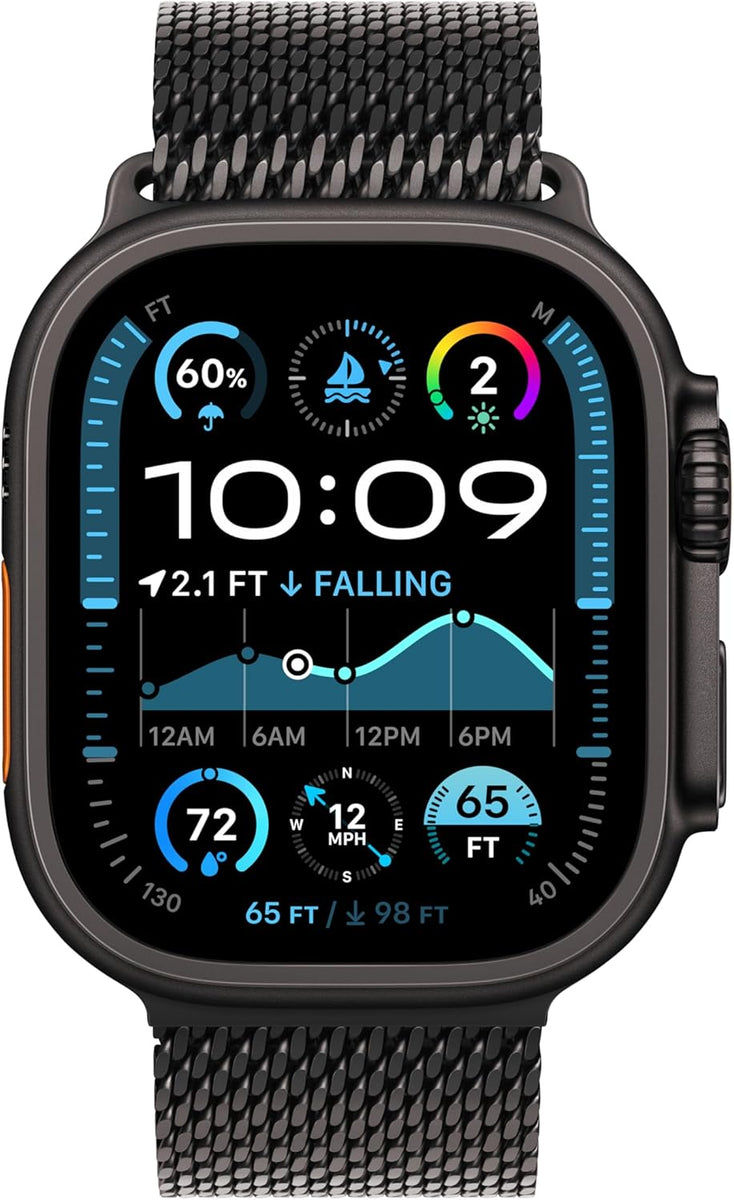Apple Watch Ultra 2 [GPS + Cellular 49mm] Smartwatch with Rugged Titanium Case & Indigo Alpine Loop Large. Fitness Tracker, Precision GPS, Action Button, Extra-Long Battery Life