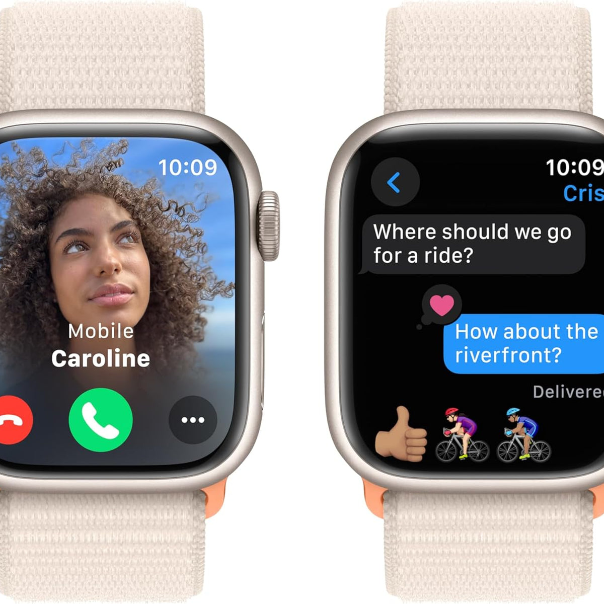 Apple Watch Series 9 [GPS 41mm] Smartwatch with Midnight Aluminum Case with Midnight Sport Band S/M. Fitness Tracker, ECG Apps, Always-On Retina Display, Water Resistant