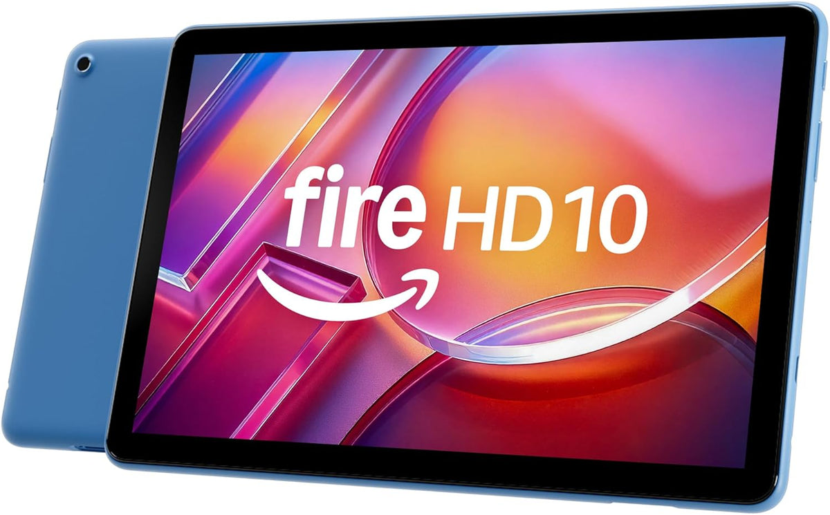 Amazon Fire HD 10 tablet (newest model) built for relaxation, 10.1" vibrant Full HD screen, octa-core processor, 3 GB RAM, 64 GB, Lilac