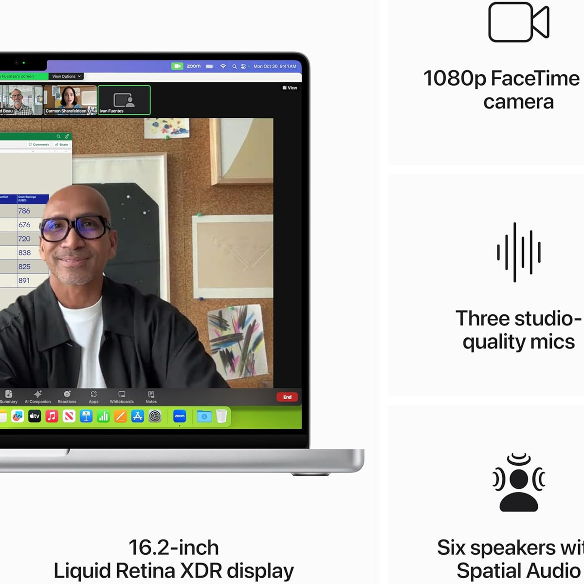 Apple MacBook Pro M3 Max 14-core CPU 30-core GPU 1TB SSD 36GB 16.2" (3456x2234) Retina XDR MacOS SPACE BLACK SPANISH (Latam Region / Flat pin plug)