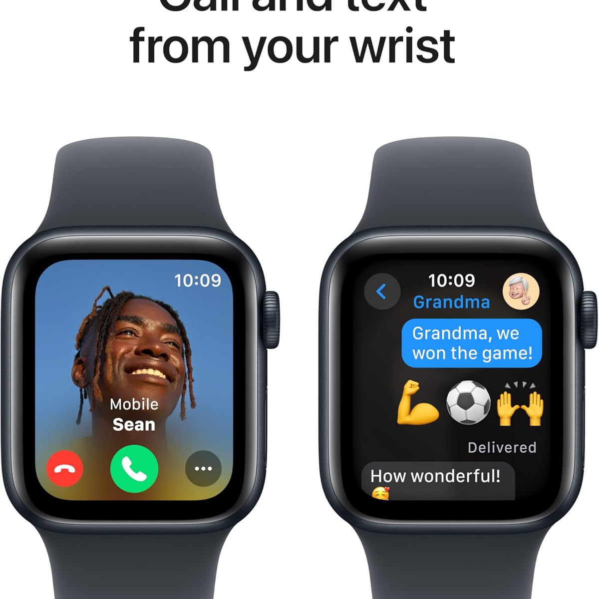 Apple Watch SE (2nd Gen) [GPS 40mm] Smartwatch with Silver Aluminum Case with Denim Sport Band S/M. Fitness and Sleep Trackers, Crash Detection, Heart Rate Monitor, Retina Display