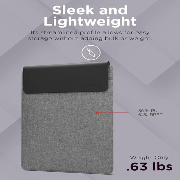 Yoga Book Bag Sleeve - Gray Protective Case