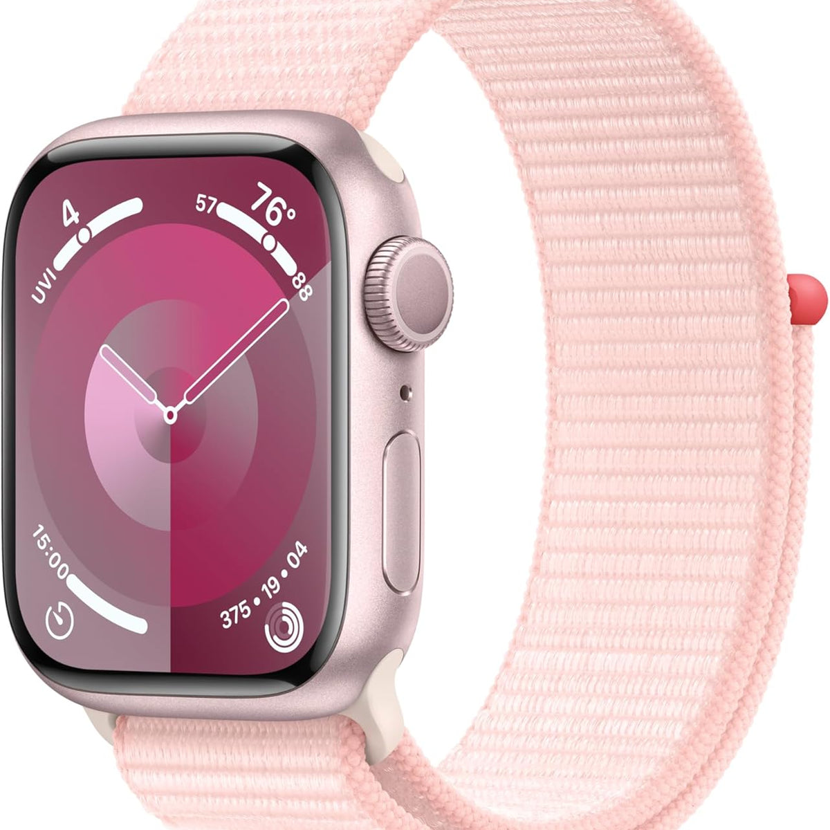 Apple Watch Series 9 [GPS 41mm] Smartwatch with Midnight Aluminum Case with Midnight Sport Band S/M. Fitness Tracker, ECG Apps, Always-On Retina Display, Water Resistant