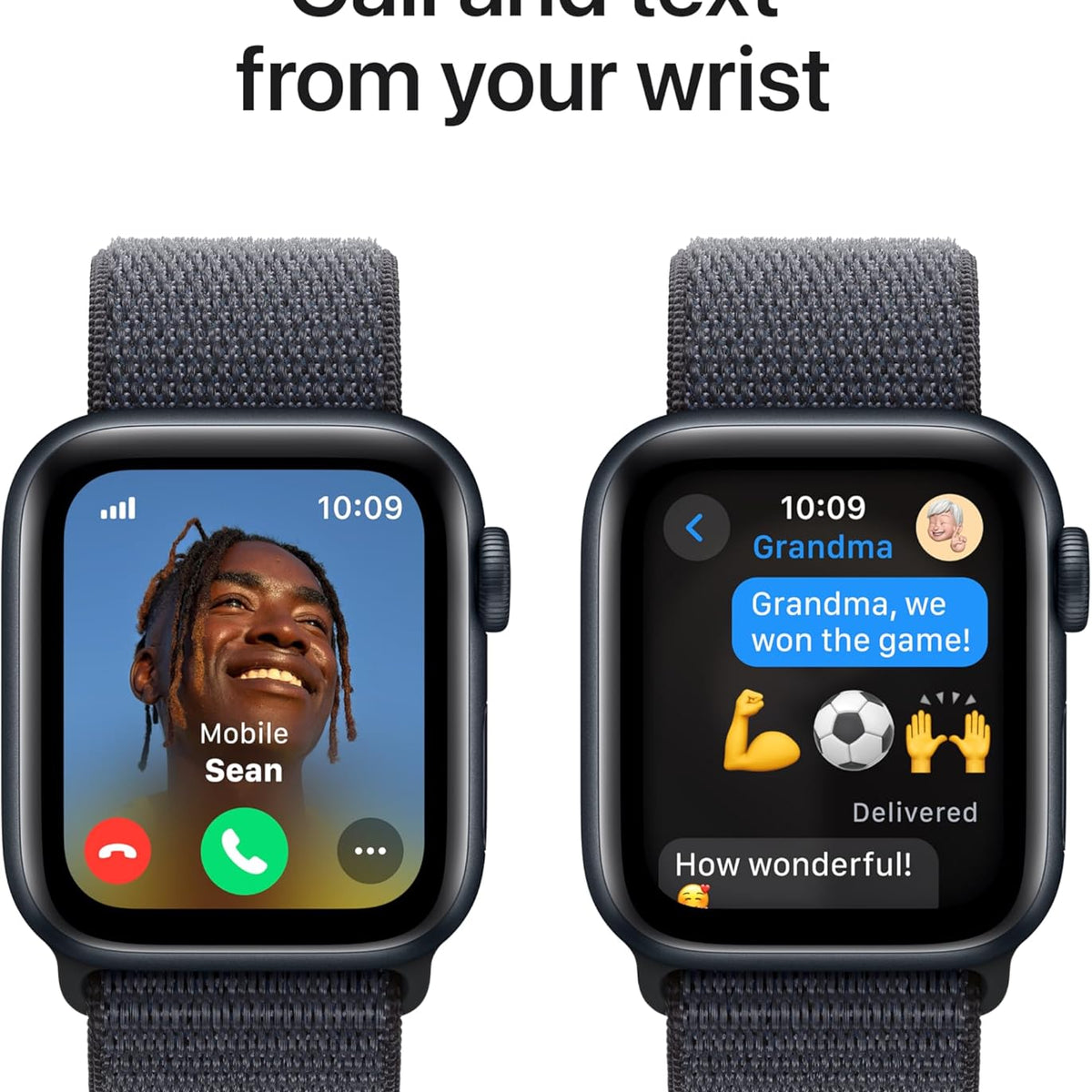 Apple Watch SE (2nd Gen) [GPS 40mm] Smartwatch with Midnight Aluminum Case with Midnight Sport Band S/M. Fitness and Sleep Trackers, Crash Detection, Heart Rate Monitor, Retina Display