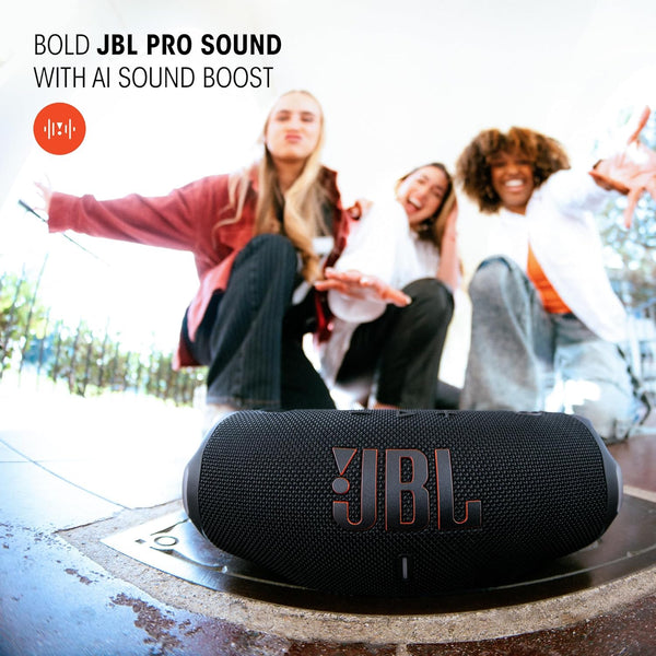 JBL Charge 6 - Portable Waterproof & Drop-Proof Bluetooth Speaker, Bold Pro Sound with AI Sound Boost, 28Hrs of Playtime, Built-in powerbank & Comes with a Sturdy/Removable Carrying Strap