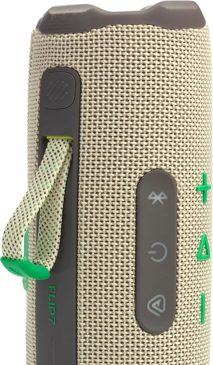 JBL Flip 7 - Portable Waterproof and Drop-Proof Speaker, Bold Pro Sound with AI Sound Boost, 16Hrs of Playtime, and PushLock System with Interchangeable Accessories