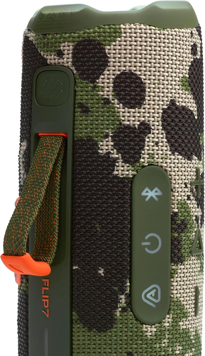 JBL Flip 7 - Portable Waterproof and Drop-Proof Speaker, Bold Pro Sound with AI Sound Boost, 16Hrs of Playtime, and PushLock System with Interchangeable Accessories