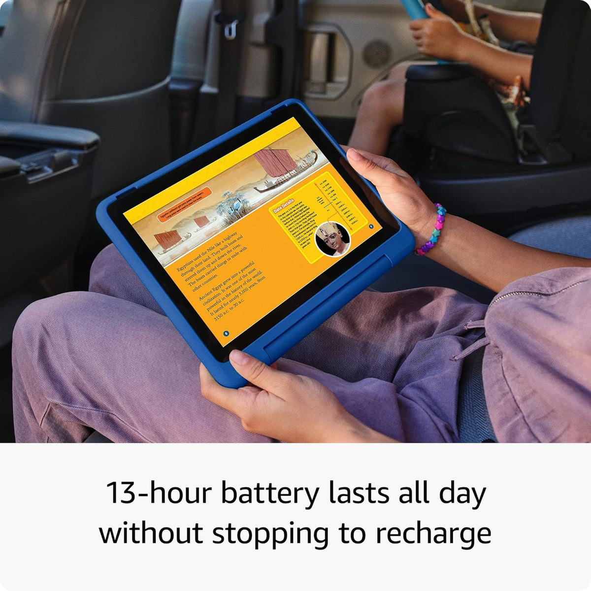 Amazon Fire HD 10 Kids Pro tablet (newest model) ages 6-12 | Bright 10.1" HD screen | Slim case for older kids, ad-free content, parental controls, 13-hr battery, 32 GB