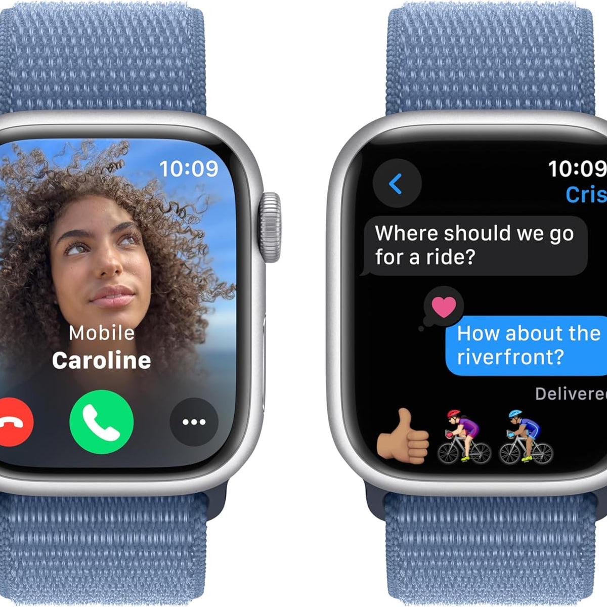 Apple Watch Series 9 [GPS 41mm] Smartwatch with Midnight Aluminum Case with Midnight Sport Band S/M. Fitness Tracker, ECG Apps, Always-On Retina Display, Water Resistant