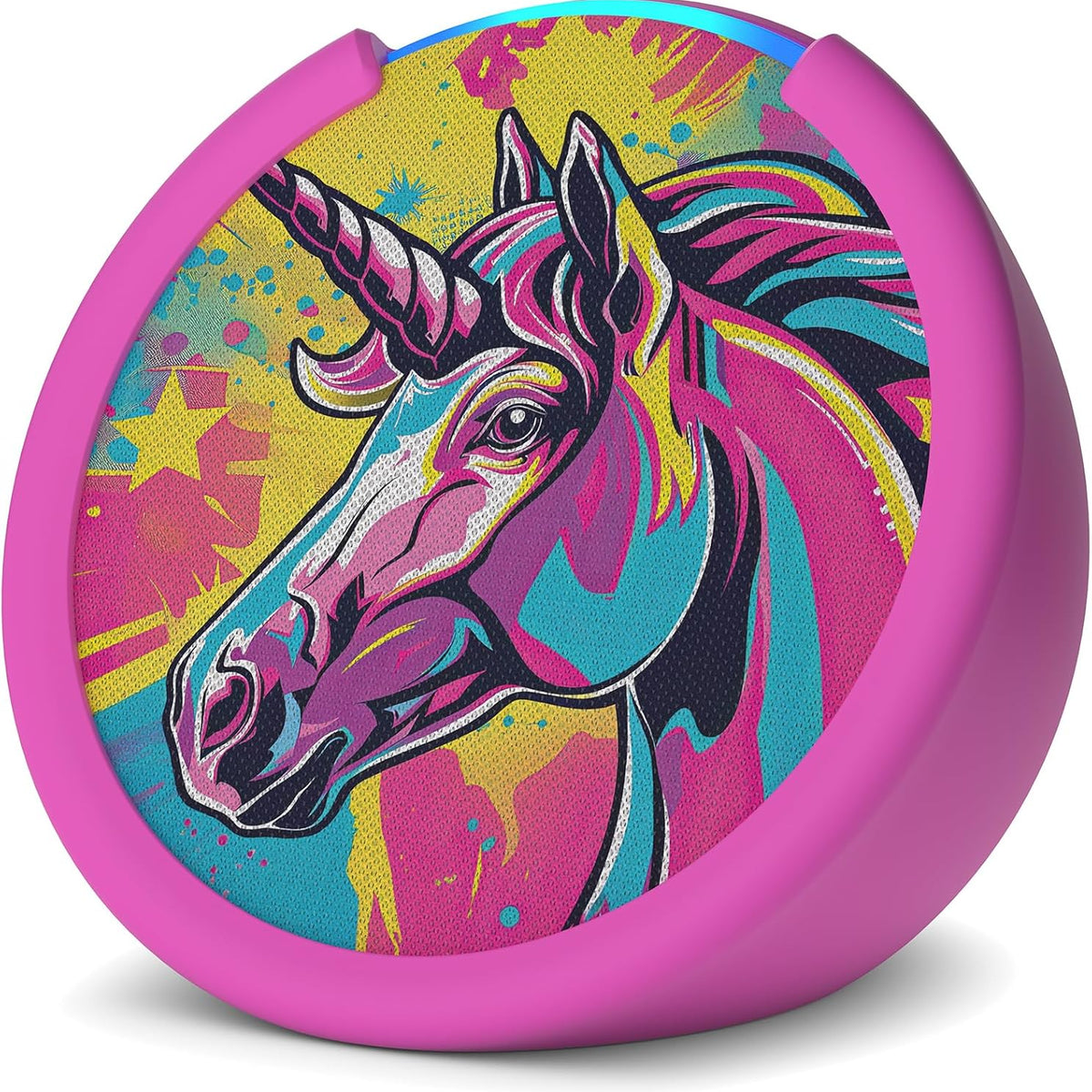 Amazon Echo Pop Kids (newest model), Designed for kids, with parental controls, Includes 6 months of Amazon Kids+