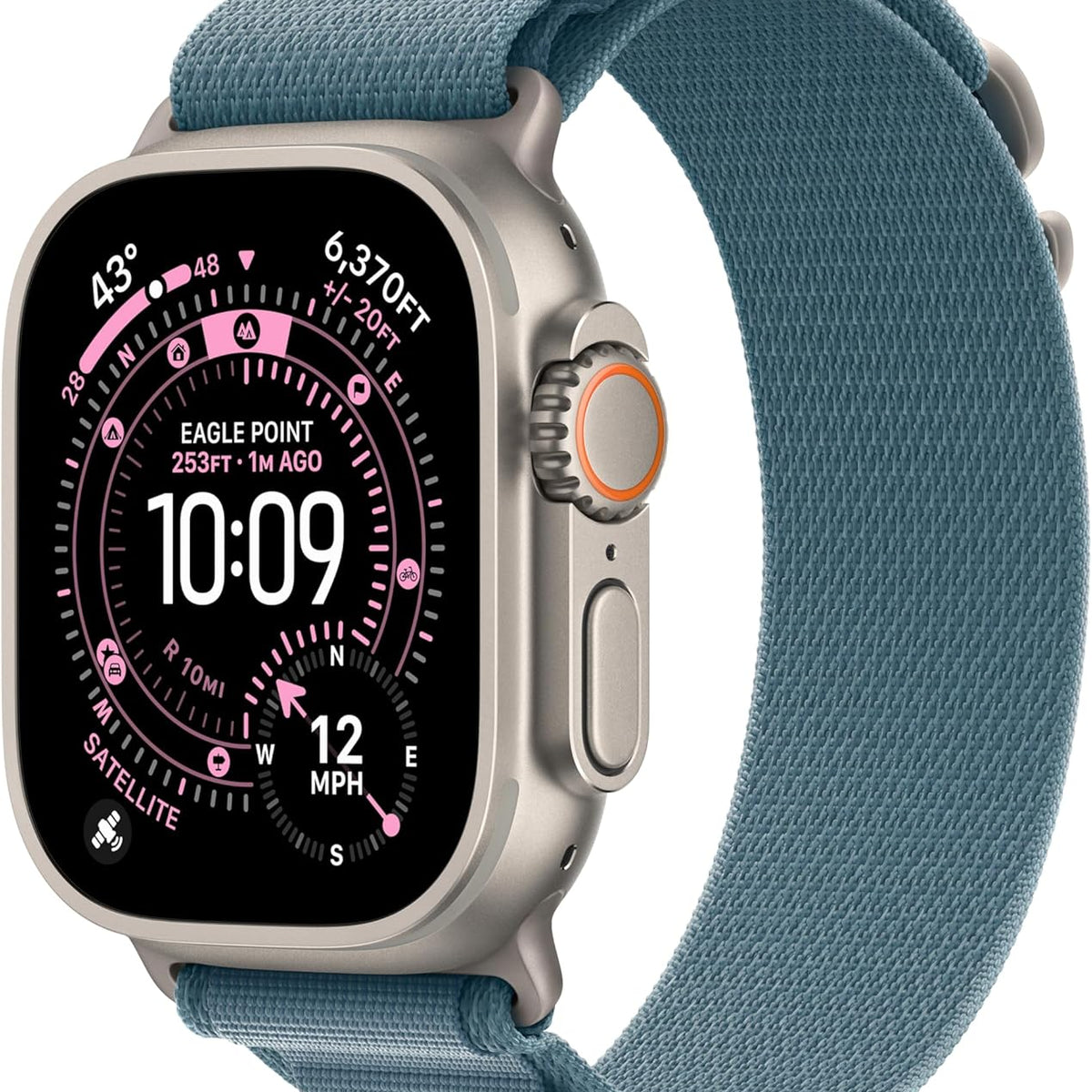 Apple Watch Ultra 2 [GPS + Cellular 49mm] Smartwatch with Rugged Titanium Case & Indigo Alpine Loop Large. Fitness Tracker, Precision GPS, Action Button, Extra-Long Battery Life