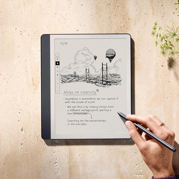 Amazon Kindle Scribe (16GB) - Your notes, documents and books, all in one place. With built-in AI notebook summarization. Includes Premium Pen