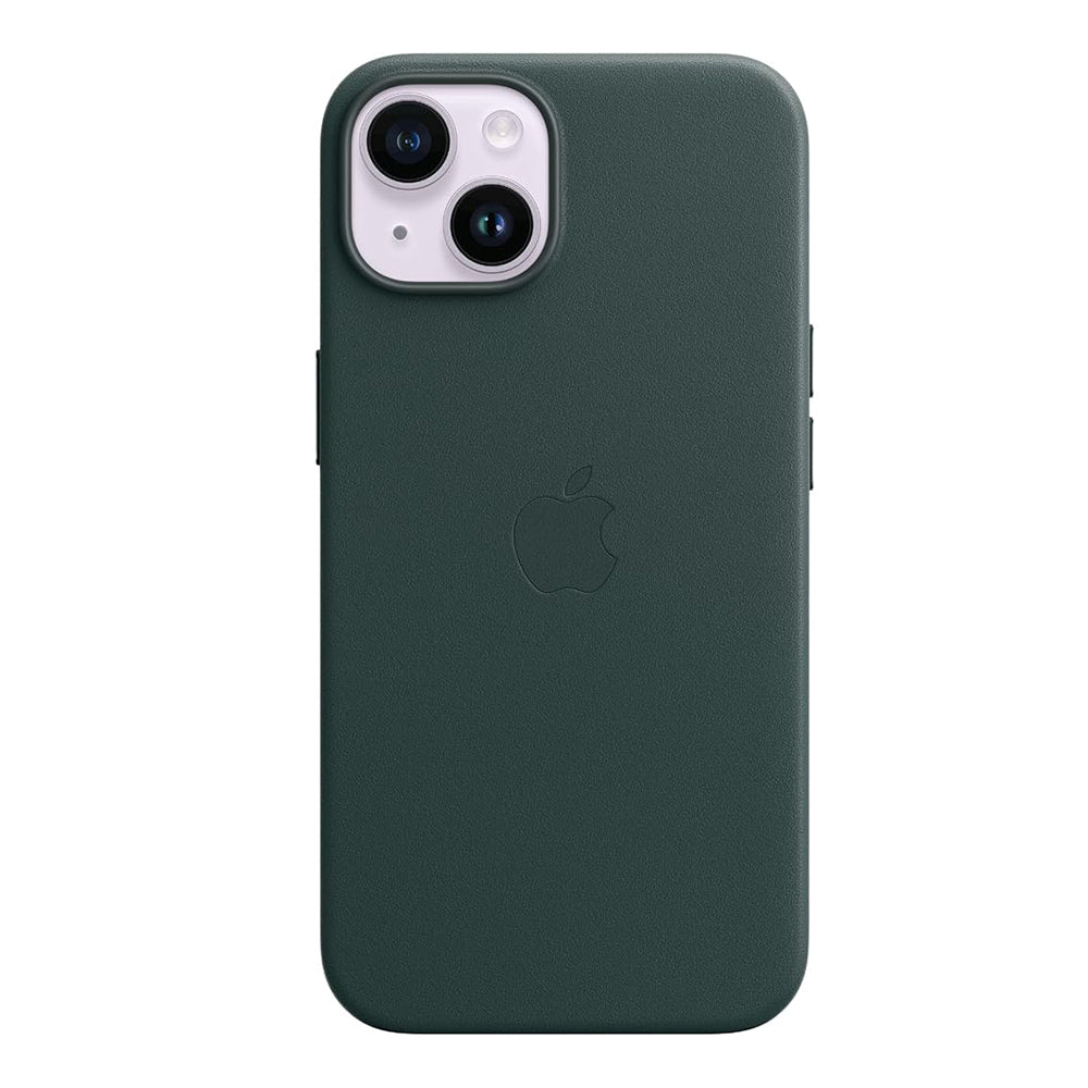 Apple iPhone 14 Plus Leather Case with MagSafe Forest Green