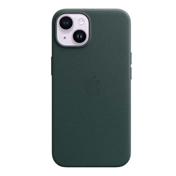 Apple iPhone 14 Plus Leather Case with MagSafe Forest Green