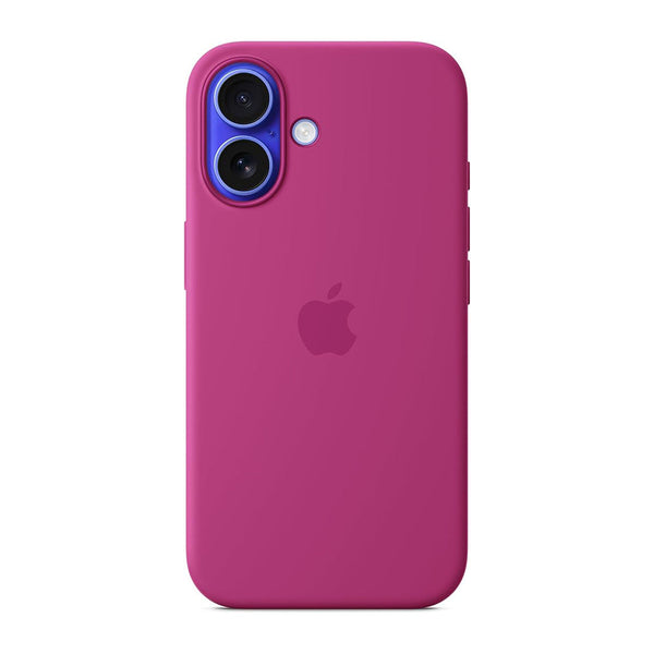 iPhone 16 Silicone Case – Fuchsia MagSafe Accessory